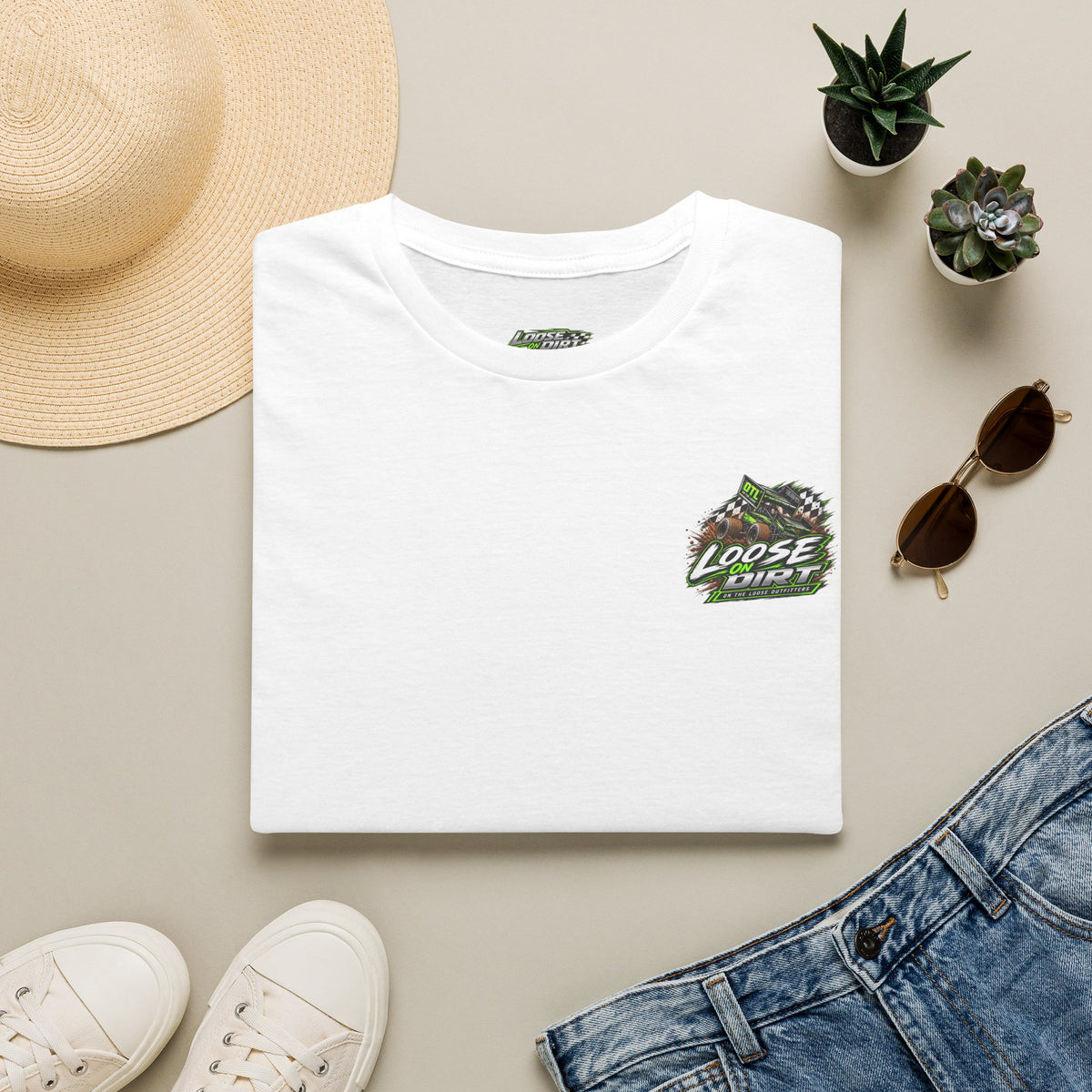 Weekend Forecast - 100% Chance of Dirt Softstyle Racing T-shirt