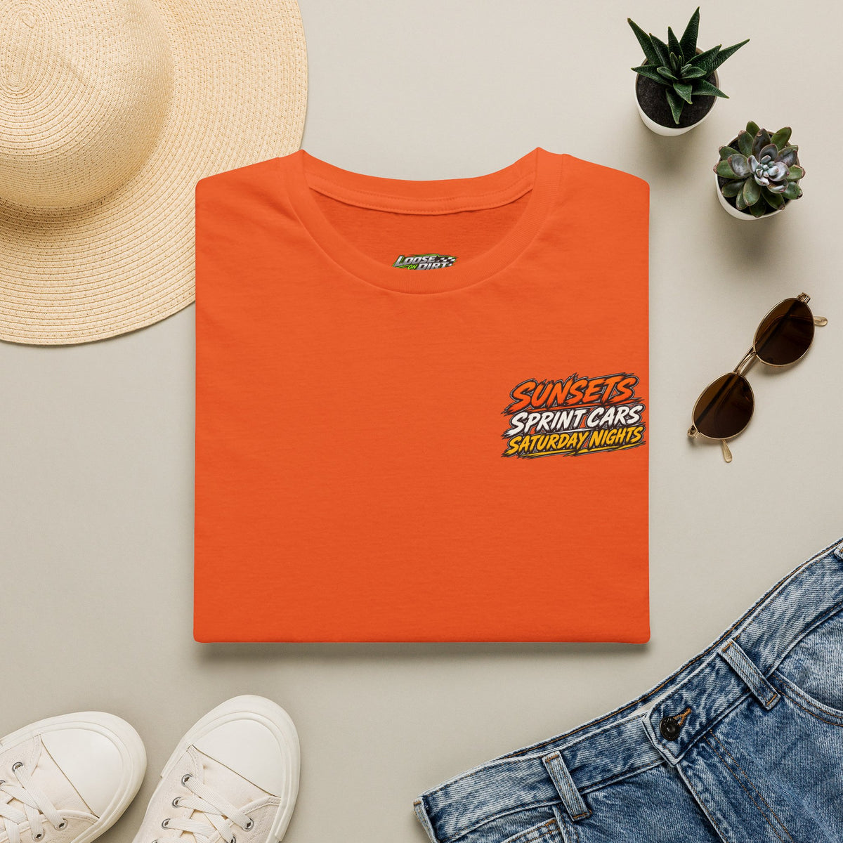 Sunsets Sprint Cars Saturday Nights Racing T-shirt Softstyle