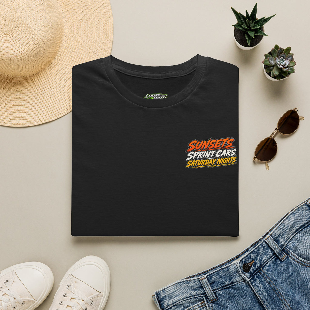 Sunsets Sprint Cars Saturday Nights Racing T-shirt Softstyle