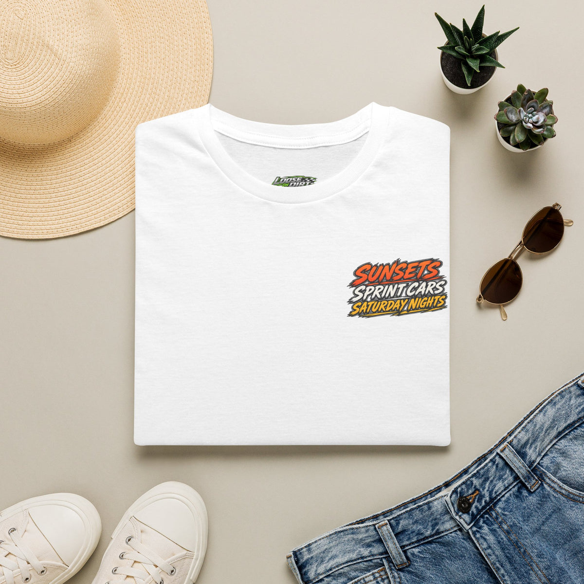 Sunsets Sprint Cars Saturday Nights Racing T-shirt Softstyle
